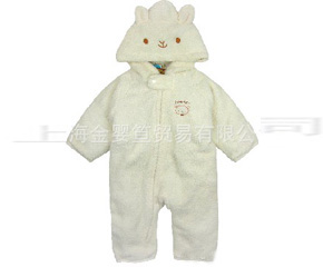 梵希寶新生兒羊羔絨連體衣
