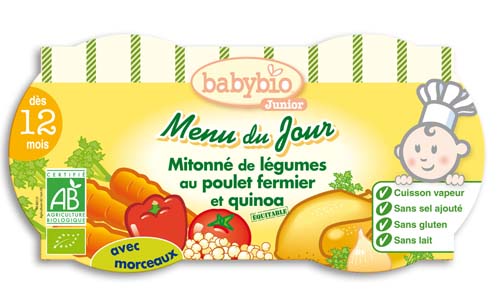 babybio蔬菜藜麥雞肉口米粉