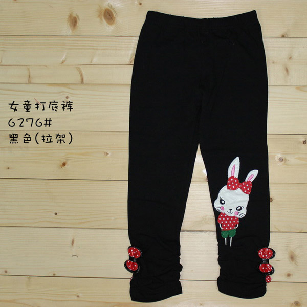 彩虹樹(shù)黑色女童打底褲