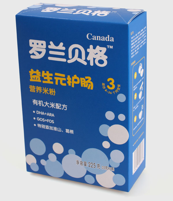 羅蘭貝格盒裝益生元護(hù)腸有機(jī)大米配方米粉