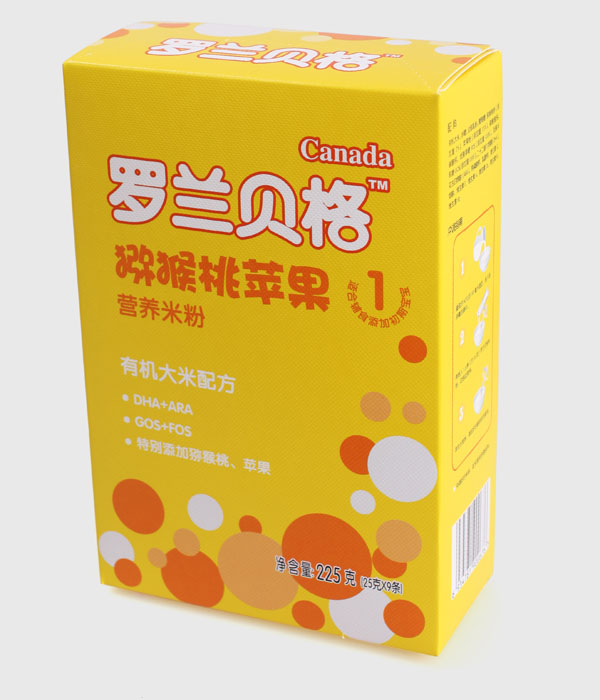 羅蘭貝格盒裝獼猴桃蘋果有機(jī)大米配方米粉