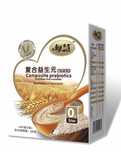 每慧復(fù)合益生元營養(yǎng)米粉0段(盒裝)