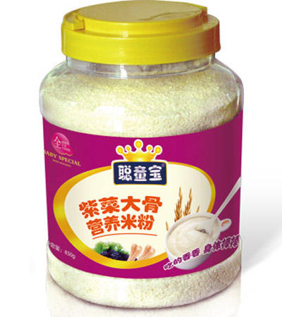 聰童寶紫菜大骨營(yíng)養(yǎng)米粉850克