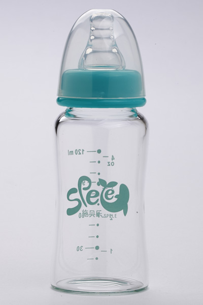 施貝樂寬口弧形玻璃奶瓶NBH01-120