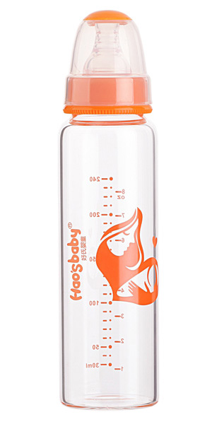 好氏嬰童標(biāo)口無柄玻璃奶瓶240ml