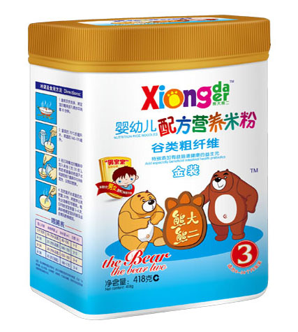 熊大熊二谷類粗纖維yingye營(yíng)養(yǎng)米粉