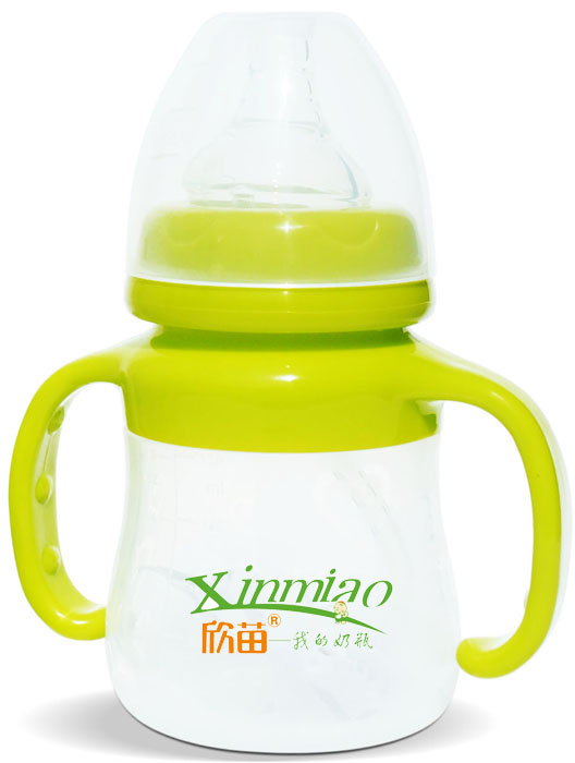 欣苗5安寬口硅膠奶瓶150ml