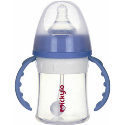 米奇樂硅膠寬口自動奶瓶140ml