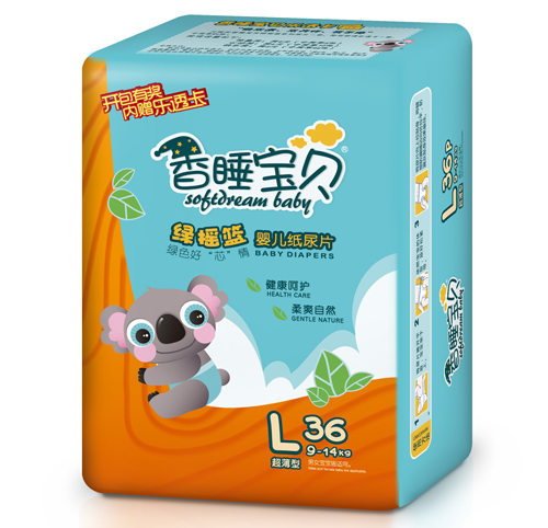 香睡寶貝綠搖籃yinge紙尿片L碼36片
