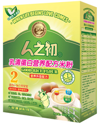 人之初乳清蛋白yinge米粉2段盒裝