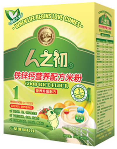 人之初yinge鐵鋅鈣米粉1段盒裝