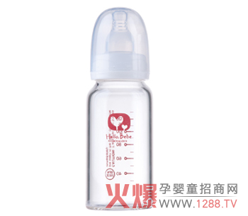Hello Bebe透明耐熱玻璃奶瓶