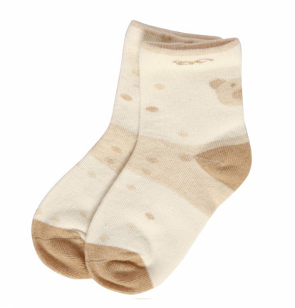 本色源有機棉小熊童襪