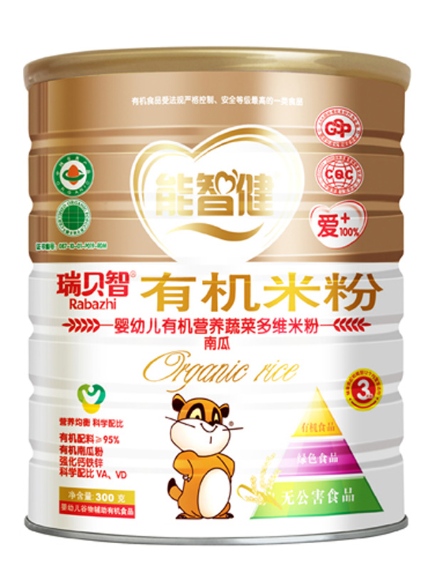 能智健300克yingye有機(jī)營(yíng)養(yǎng)南瓜米粉(3段)