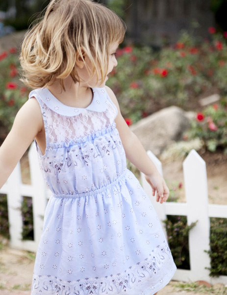 哇喔哇喔絲綿印花可愛(ài)連衣裙