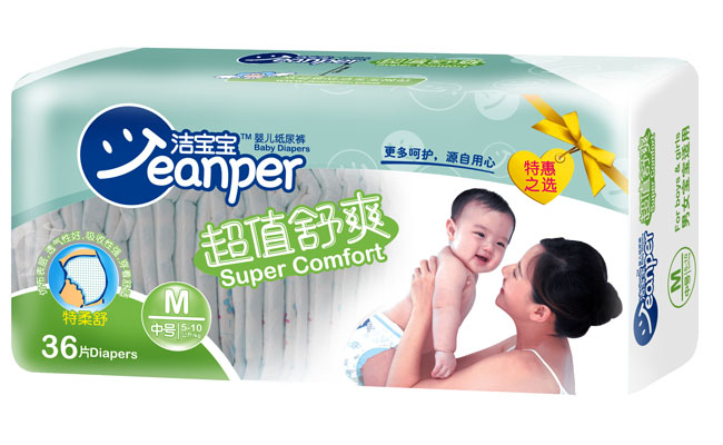 潔寶寶超值舒爽yinge紙尿褲M36