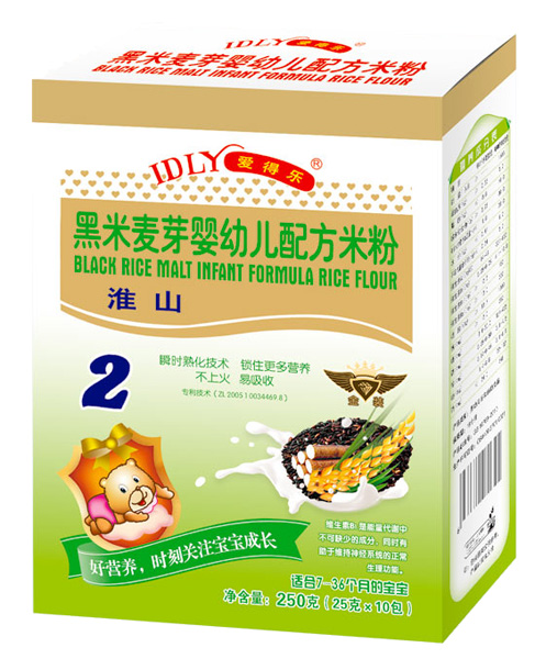 愛(ài)得樂(lè)黑米麥芽yingye配方米粉淮山