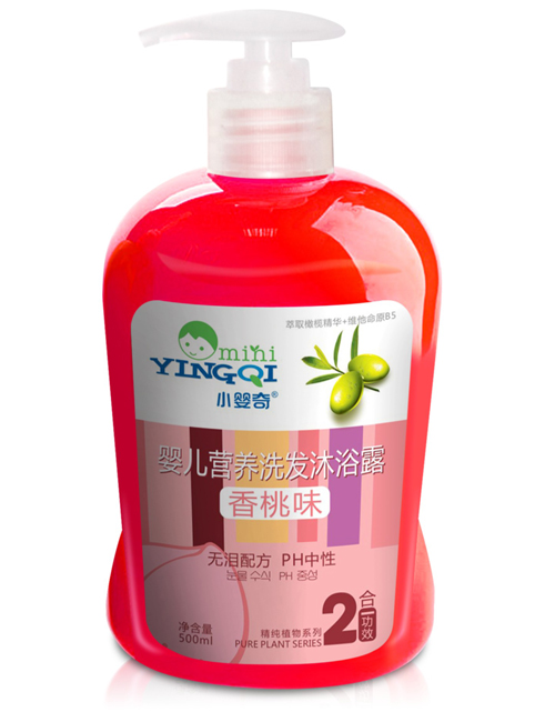 小嬰奇yinge營養(yǎng)洗發(fā)沐浴露香桃味