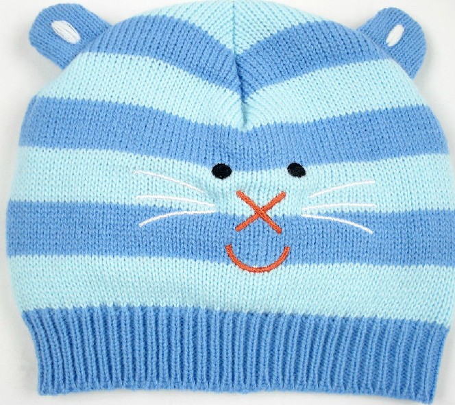 幼之戀卡通動物youe帽藍色