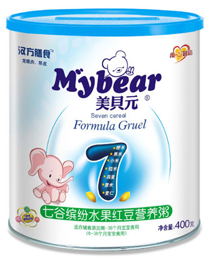 美貝元七谷繽紛水果紅豆?fàn)I養(yǎng)粥