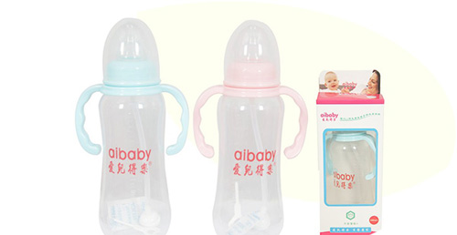 愛(ài)兒得樂(lè)300ml標(biāo)口PP帶柄自動(dòng)奶瓶