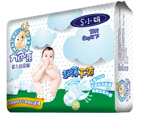 九色鹿超薄干爽紙尿褲S