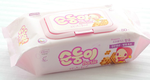 韓國進口yinge濕巾基本蓋裝80片