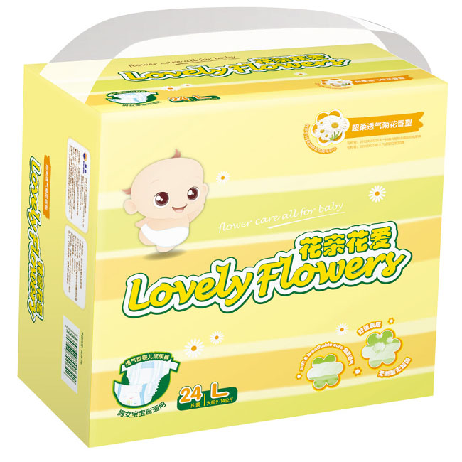 Aptamil花親花愛超級(jí)透氣菊花紙尿褲L20