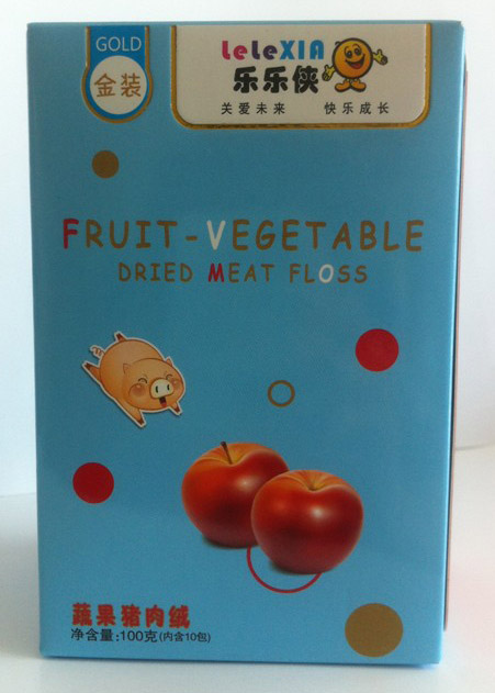 樂(lè)樂(lè)俠金裝蔬果豬肉絨100g