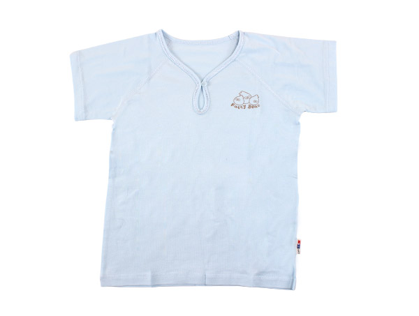 肥仔豆短袖前中半開上衣