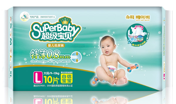 超級寶貝特薄yinge紙尿褲L10