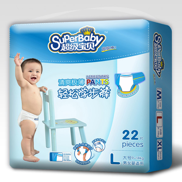 超級(jí)寶貝清爽極薄學(xué)步褲L22