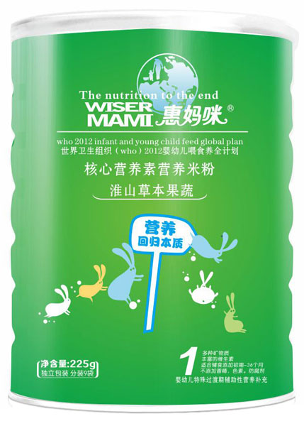 惠媽咪淮山草本果蔬核心營(yíng)養(yǎng)素營(yíng)養(yǎng)米粉罐裝