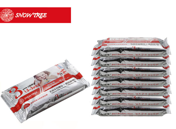 snowtree斯諾奇yingye濕巾3段10片裝