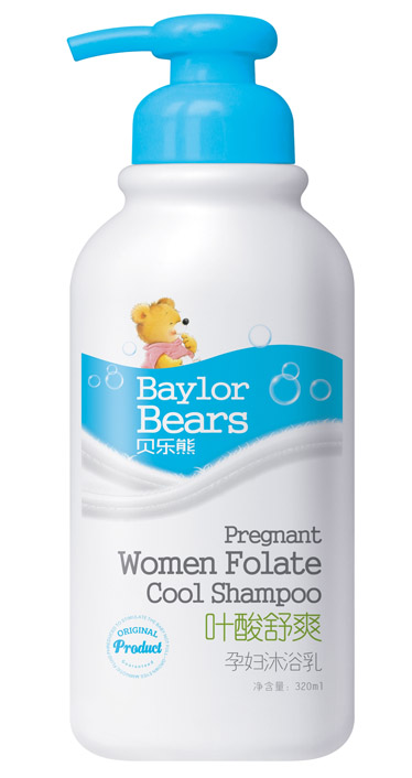貝樂熊葉酸舒爽yunf沐浴乳320ML