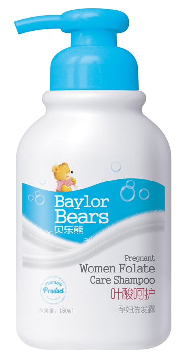 貝樂(lè)熊葉酸呵護(hù)yunf洗發(fā)露180ML