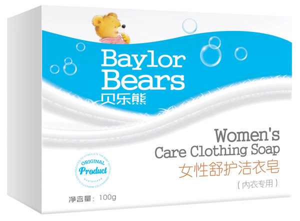 貝樂(lè)熊女性舒護(hù)潔衣皂100g