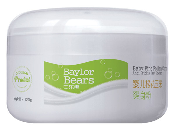 貝樂熊yinge松花玉米爽身粉120g