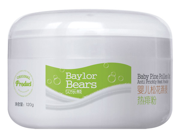 貝樂熊yinge松花燕麥熱痱粉120g