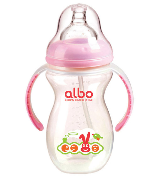 愛樂寶PP葫蘆自動奶瓶270ml粉色