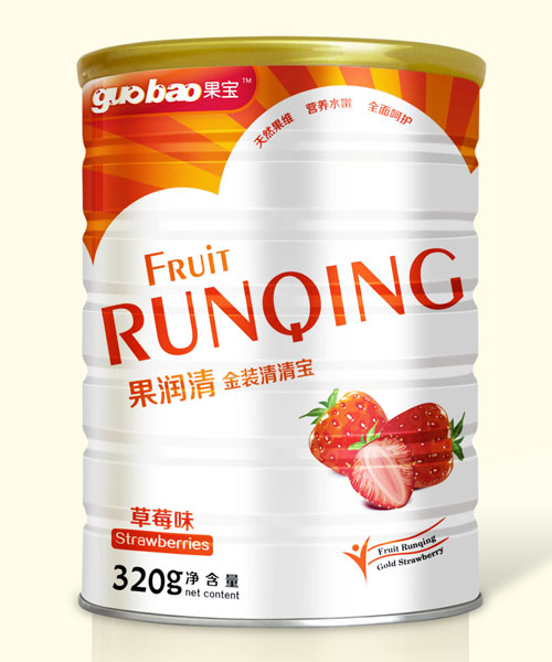 果寶果潤清金裝清清寶草莓味罐