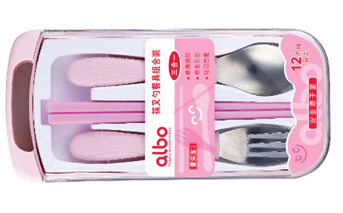 愛(ài)樂(lè)寶筷叉勺餐具組合裝