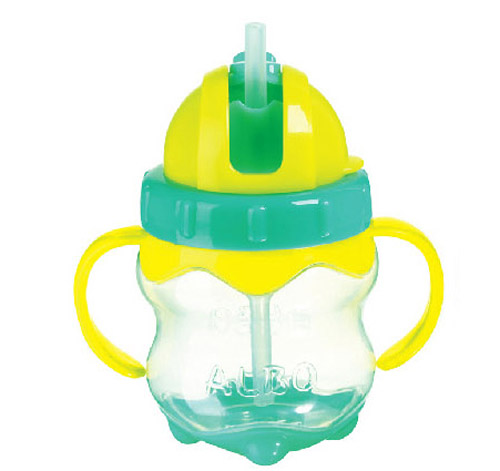 愛樂寶菠蘿吸管杯240ml綠色