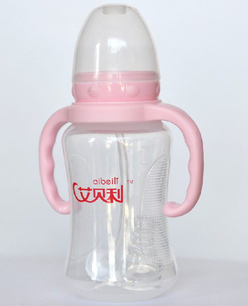 艾貝利PP標(biāo)準(zhǔn)口徑210ml帶柄奶瓶