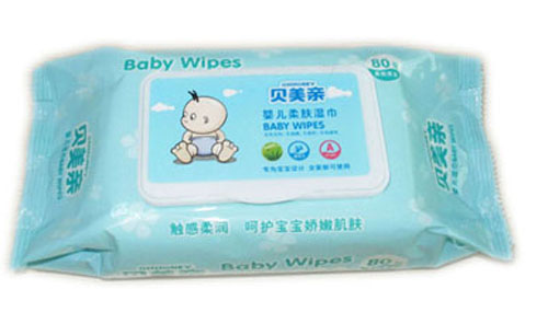 貝美親帶蓋yinge濕巾80片