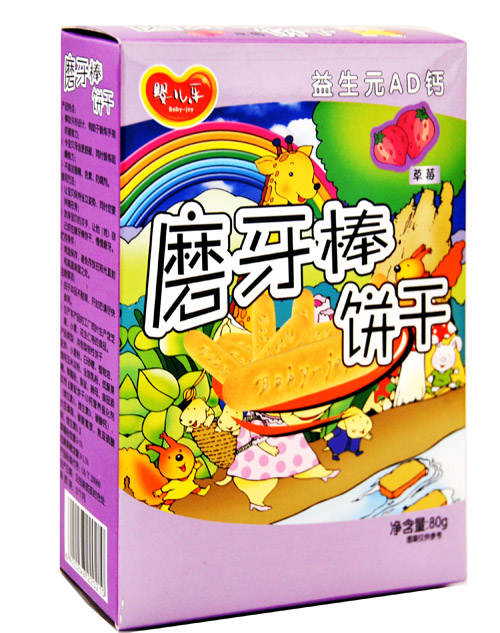 yinge樂普通磨牙棒草莓為80g