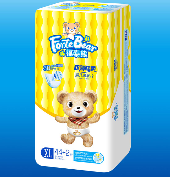 福泰熊超薄棉柔yinge紙尿片XL碼大片