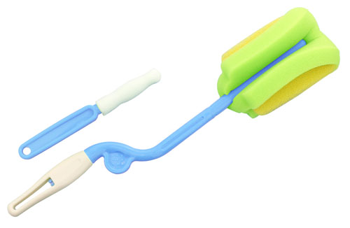 噯唯旋轉(zhuǎn)型海綿奶瓶刷