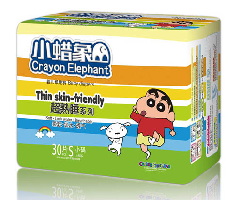 小蠟象超熟睡系列yinge紙尿褲S碼30片