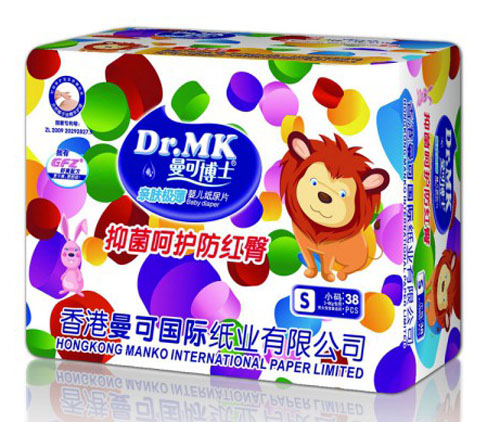 曼可博士親膚極薄yinge紙尿片S碼